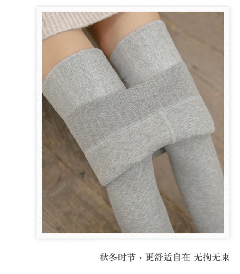 1200D加绒加厚棉竖条打底裤女秋冬外穿日系显瘦羊绒保暖连裤袜裤详情42