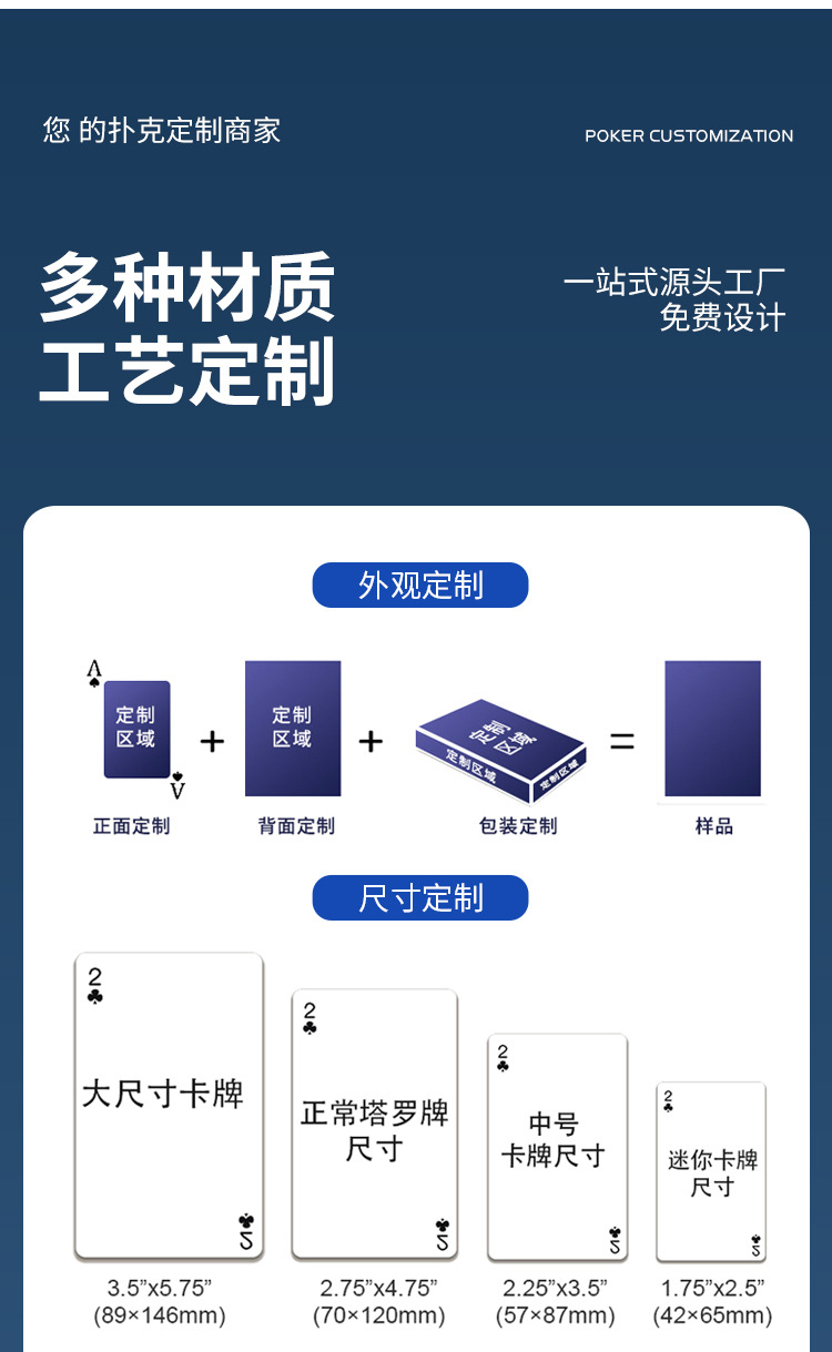 扑克牌定制厂家小批量扑克牌定做广告扑克礼品宣传纸牌卡牌印刷详情13