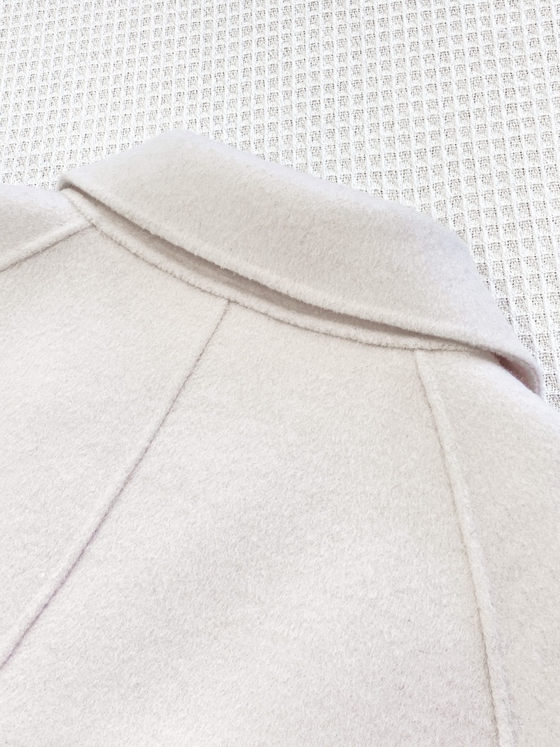 Q469 Dongdaemun Double-sided Cashmere Coat Korean version Autumn and Winter New Style Wool Tie suit collar woolen coat for women pic 90