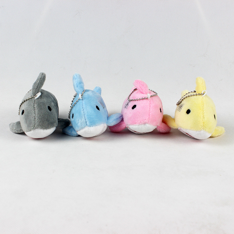 Plush toy manufacturer wholesale shark pendants, Marine animal shark dolls, 10cm cartoon little shark gifts pic 13