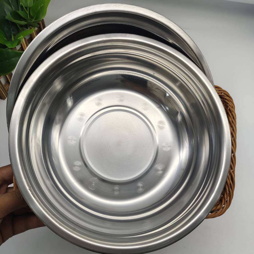 High-quality stainless steel basins, round soup basins, stainless steel tableware, vegetable basins, household stainless steel kitchenware, 2-yuan supply in Yiwu pic 22
