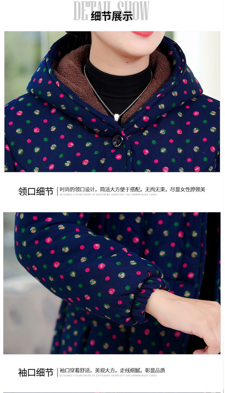 中老年女装冬装加绒加厚奶奶装短款棉衣50-70岁大码妈妈棉外套详情21