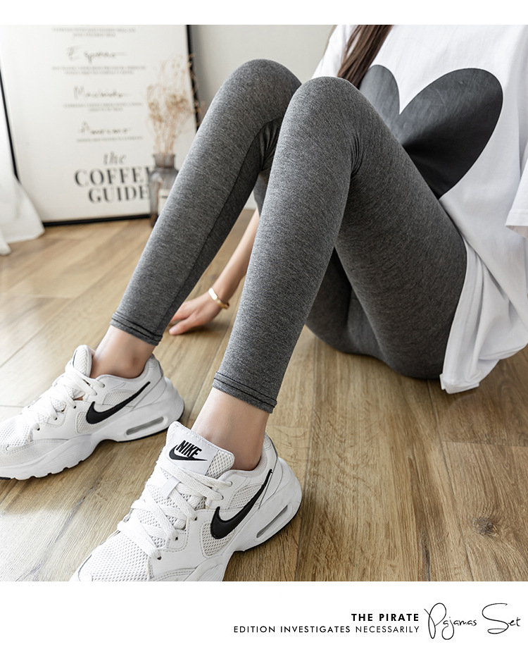 Summer Modal leggings for women, thin, high-waisted, breathable and soft, are a quality fitness yoga pants exclusively for chubby girls pic 18