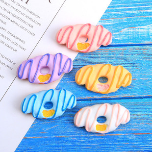 Pastoral style doughnuts, sweet and creative diy accessories, resin parts, homemade cream glue phone case materials wholesale pic 9