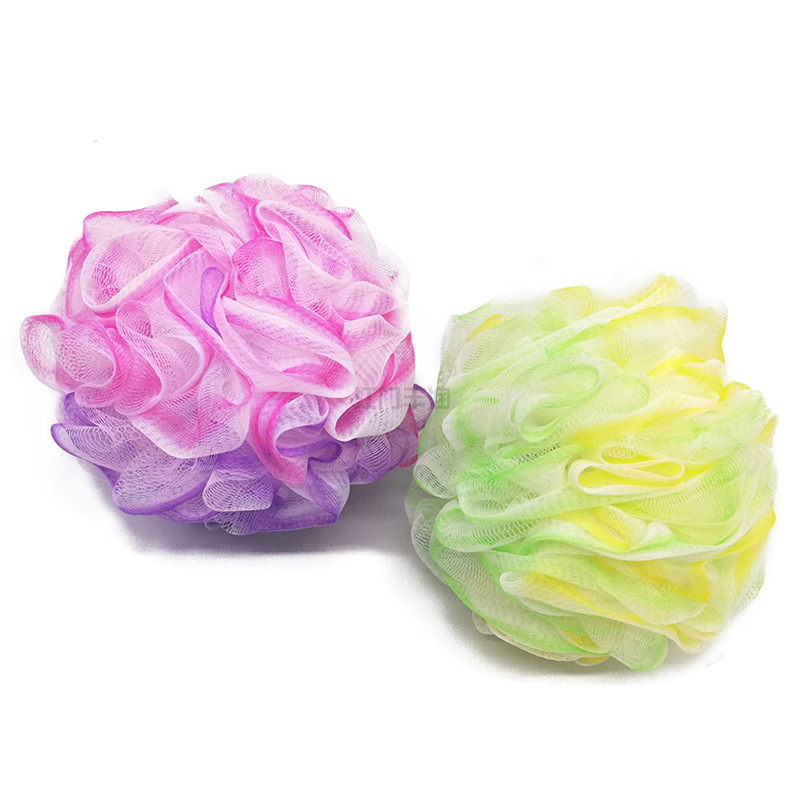 Super soft three-color multi-color soft children and adults bath balls, bath scrubbing, stain removal and foaming magic tool manufacturer wholesale pic 4
