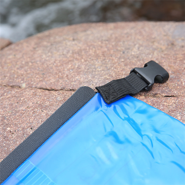 Factory direct supply of outdoor PVC matte semi-transparent waterproof bucket bags, beach clothes, mobile phone folding storage bags, and drift bags pic 35