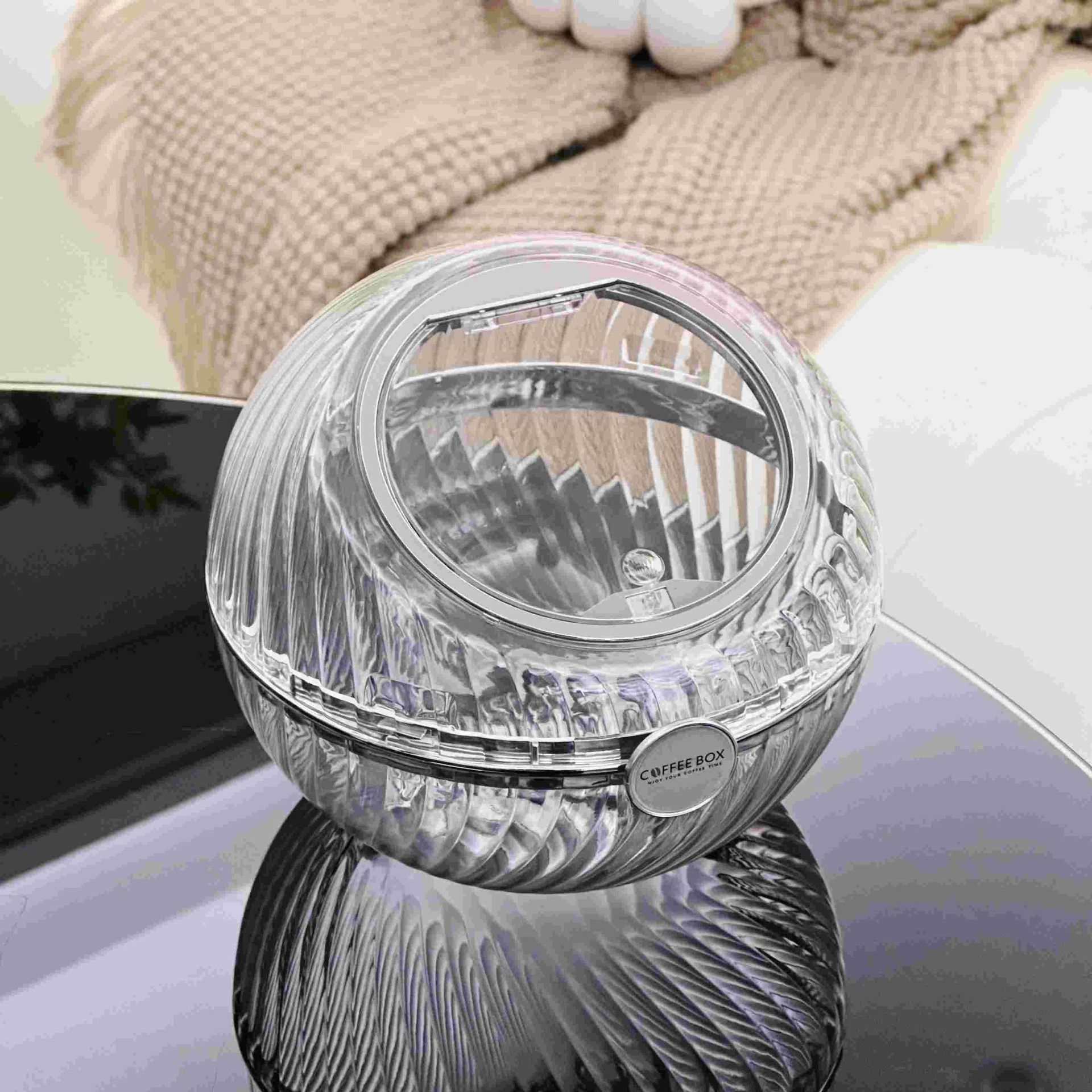 Tea bag storage box, coffee bar counter storage rack, tea capsule box, PET dust-proof transparent coffee table rack, paper packaging storage box, coffee bar counter storage rack, tea capsule box, PET dust-proof transparent coffee table rack pic 4