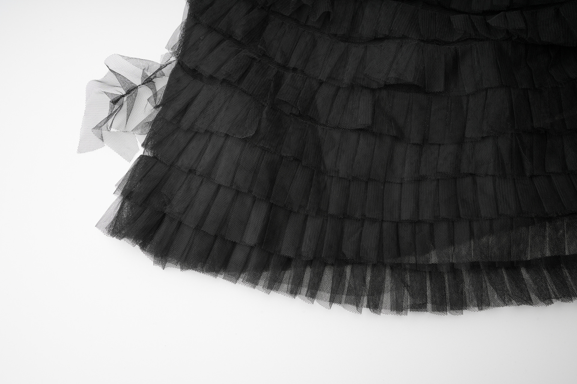 新品现货镂空蕾丝礼服裙 纯色气质优雅宴会连衣裙长袖跨境A字裙详情14