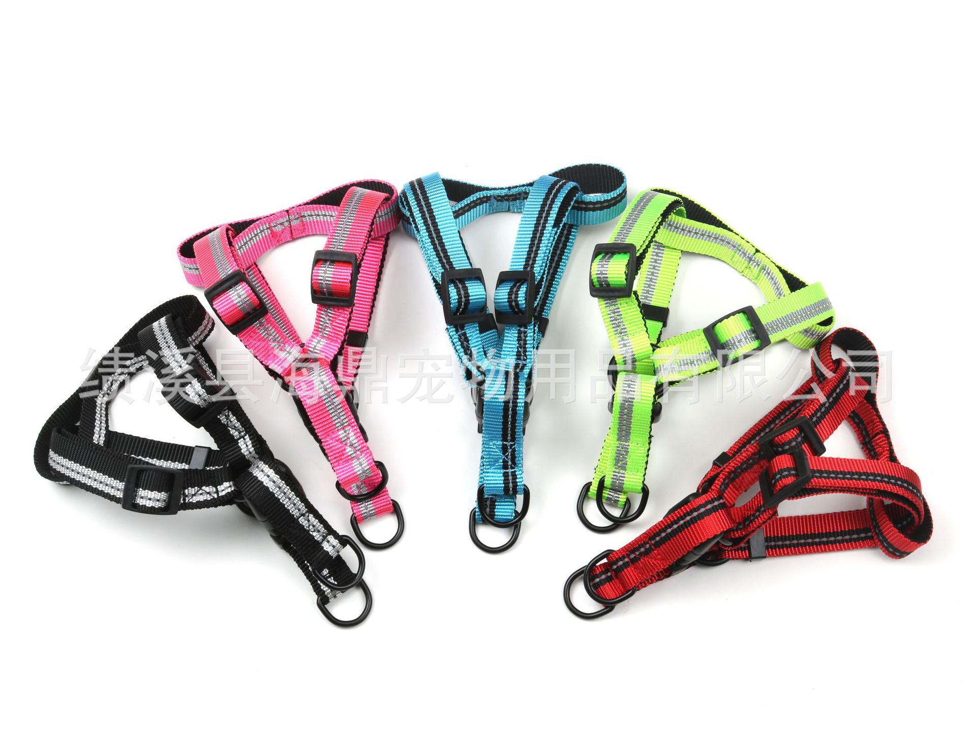 Pet single-line reflective silk dog leash, nylon leash, chest and back strap, small and medium-sized dog walking leash, dog chain, collar pic 9