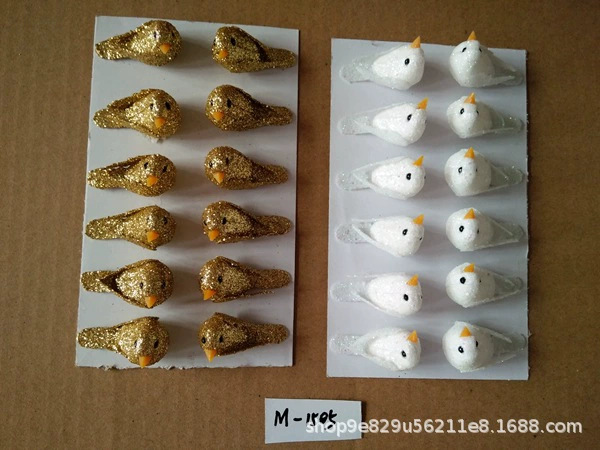 仿真小动物模型可爱小鸟麻雀玩具微景观静态场景摆件迷你详情17