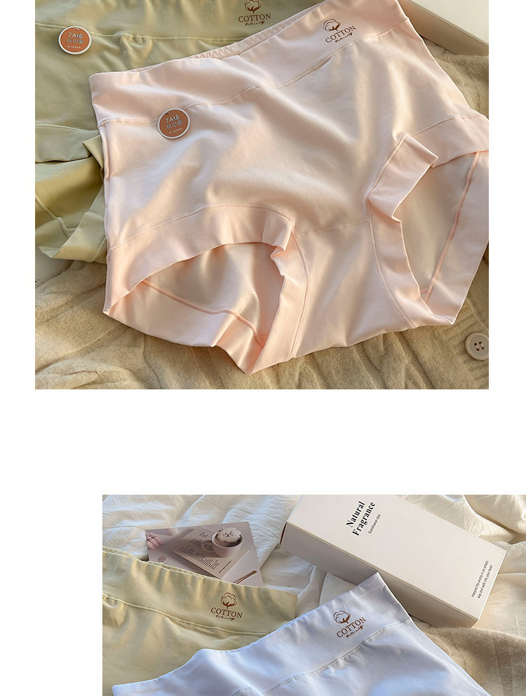 大码女士内裤女高腰提臀透气收腹胖mm200斤纯棉裆日系简约风短裤详情14