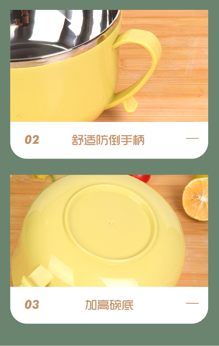 Insulated covered rice bowls, large bowls for student dormitories and office workers, wholesale from the source, 304 stainless steel instant noodle bowls pic 12