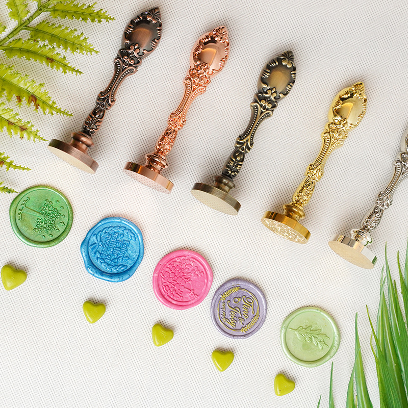 手账文艺复古火漆印章动漫电影哈利波特 魔法阵祝福语 花草蜡封戳详情2