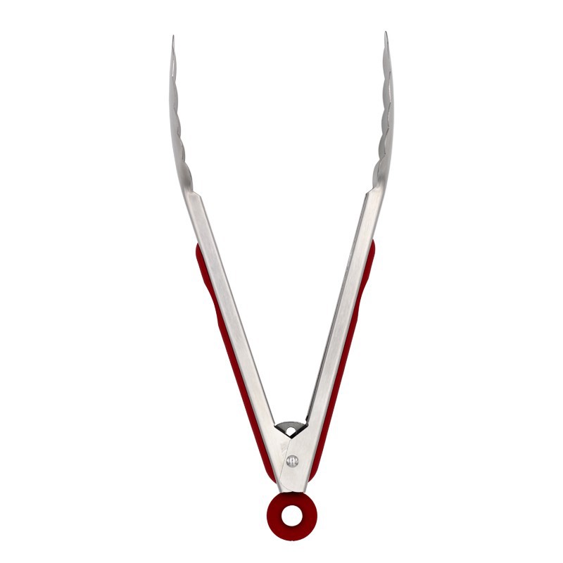 Thickened stainless steel food tongs, BBQ grill tongs, 9-inch baked food bread tongs, stainless steel steak tongs pic 9