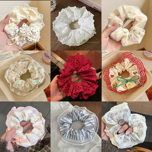 黑色一次性橡皮筋女扎头发高弹力发绳不伤发发圈儿童头绳编发发饰详情3