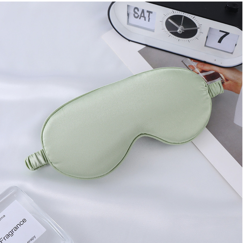 眼罩仿真丝双面桑蚕丝遮光睡眠眼罩加印logo户外出行必备现货批发详情64