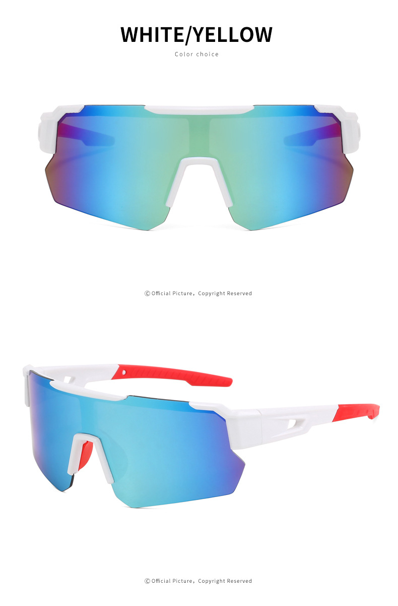 Wholesale of new cross-border UV protection sunglasses, bicycle outdoor sports cycling glasses, and colorful sunglasses pic 11