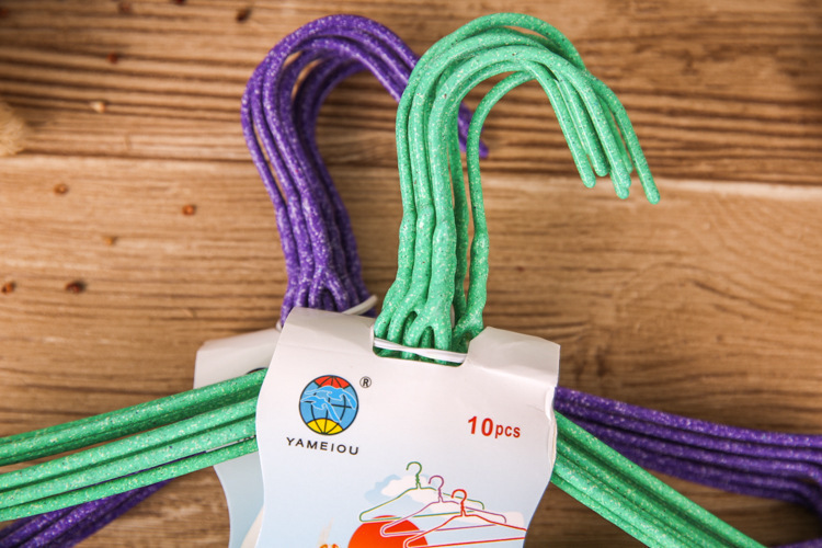 家用儿童款晒衣晾衣挂衣架 宝宝衣架儿童衣撑包塑铁丝衣架详情5