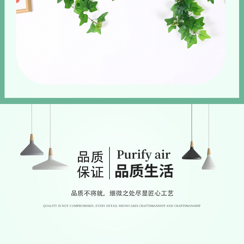 Cross-border handicrafts, simulation gardening, indoor soft furnishings, artificial rockeries, park atmosphere, set decoration items, wall-hung vines, leaves and vines pic 2