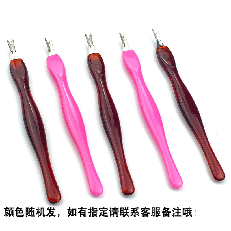 Nail art tool manufacturer direct sales, dead skin fork, stainless steel exfoliation factory direct sales pic 4