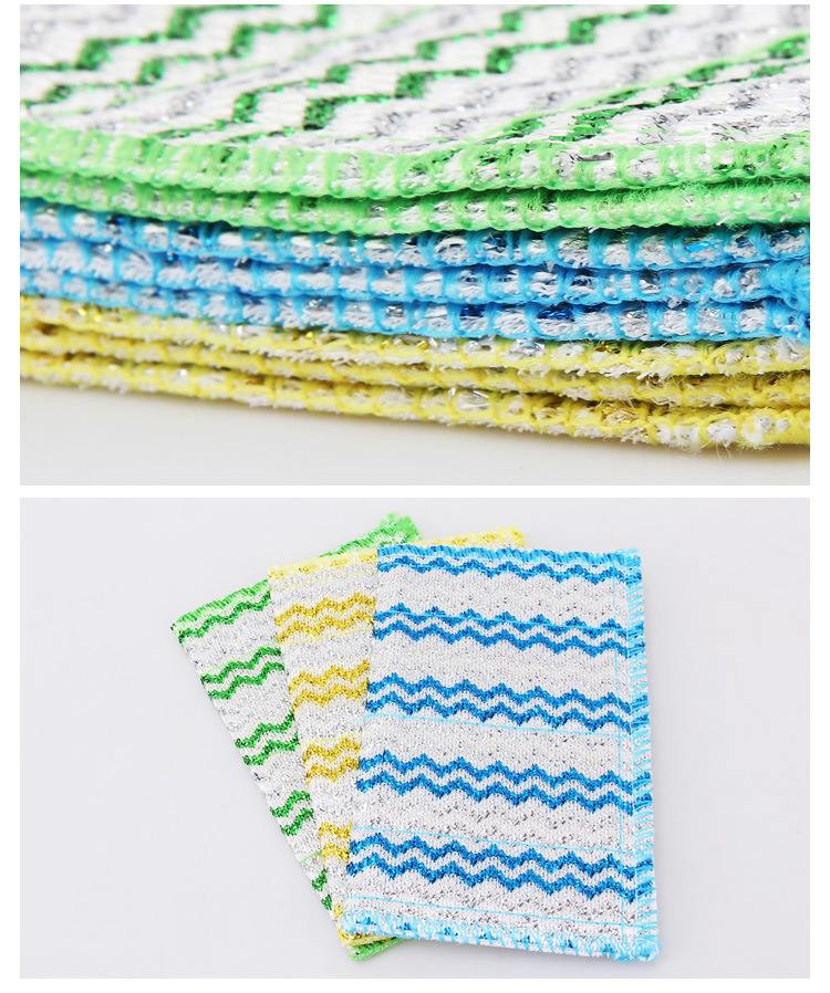 Bulk pot scrubbing cloth PET cleaning wire, a kitchen pot scrubbing and dishwashing wonder, double-sided usable, can replace steel wool balls pic 14