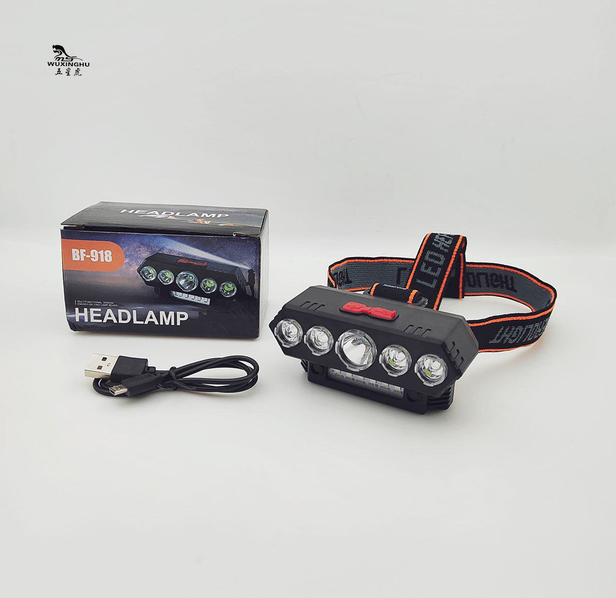 Cross-border hand-waving sensor headlamp, strong light rechargeable, long-range shooting, waterproof USB charging, head-mounted night fishing outdoor headlamp pic 17