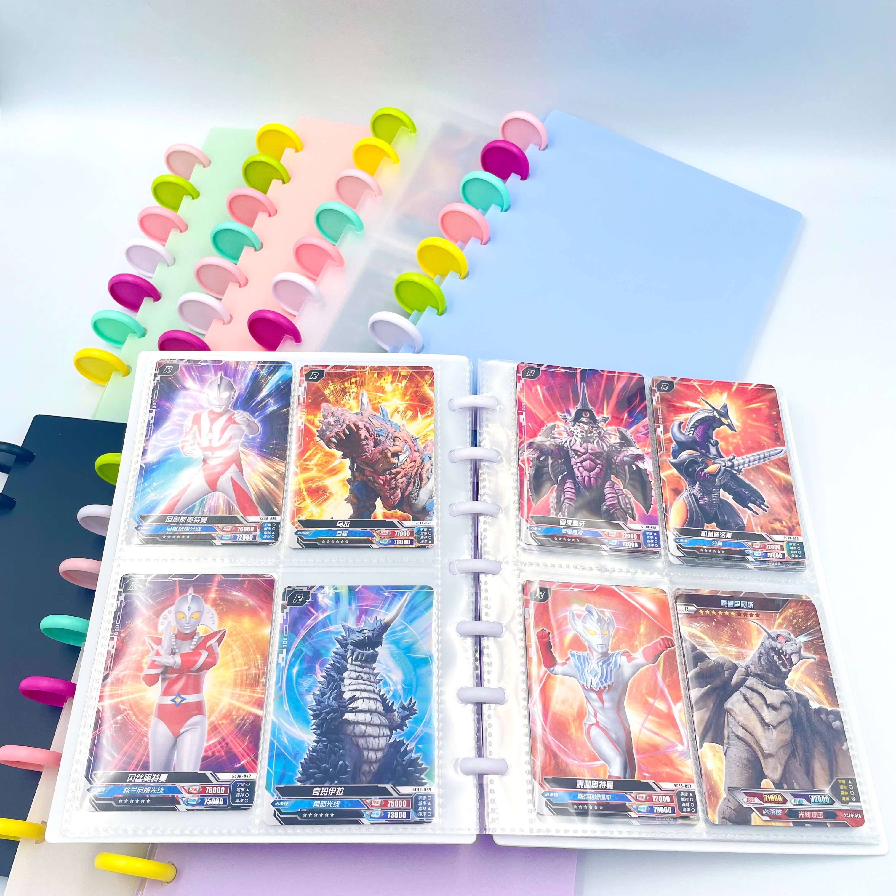 蘑菇扣四宫格卡册三寸拍立得专辑小卡收纳册活页明星卡册厂家直销详情9