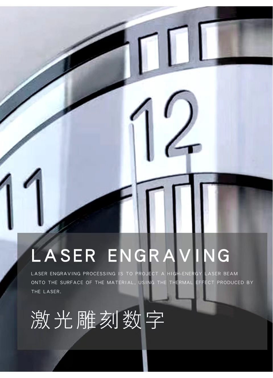 立体亚克力数字挂钟diy wall clock家居客厅创意时钟墙贴钟表批发详情5