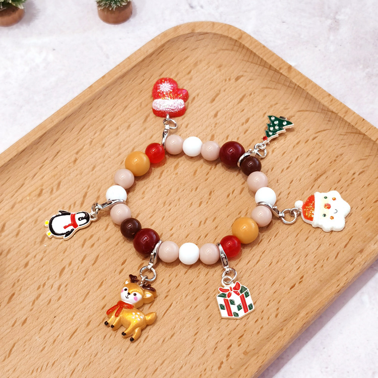 【可以】跨境圣诞创意DIY手链儿童串珠手链首饰套装圣诞节礼物详情8