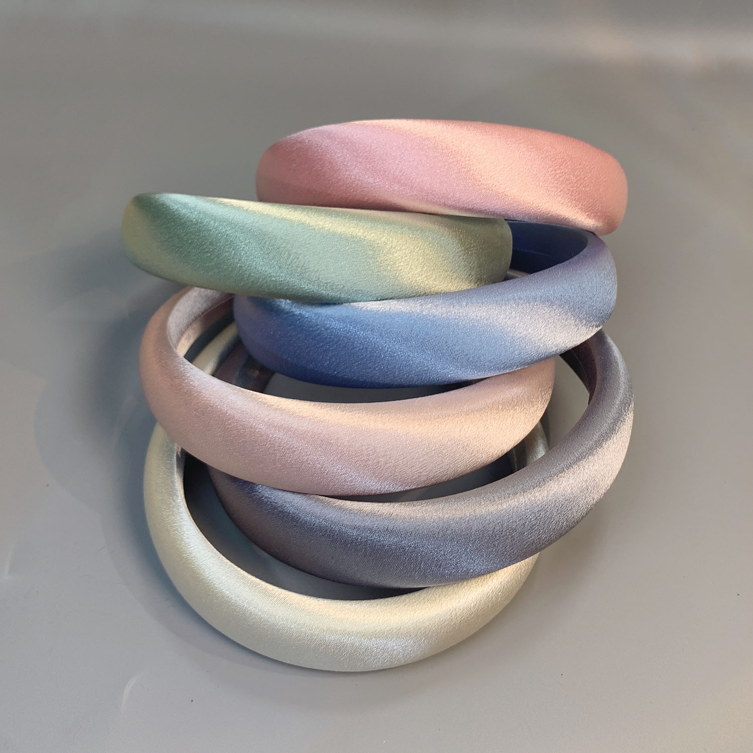 Korean-style fashionable and versatile bow headband, simple solid-color fabric sponge headband, high top headband, headwear and hairpin pic 8