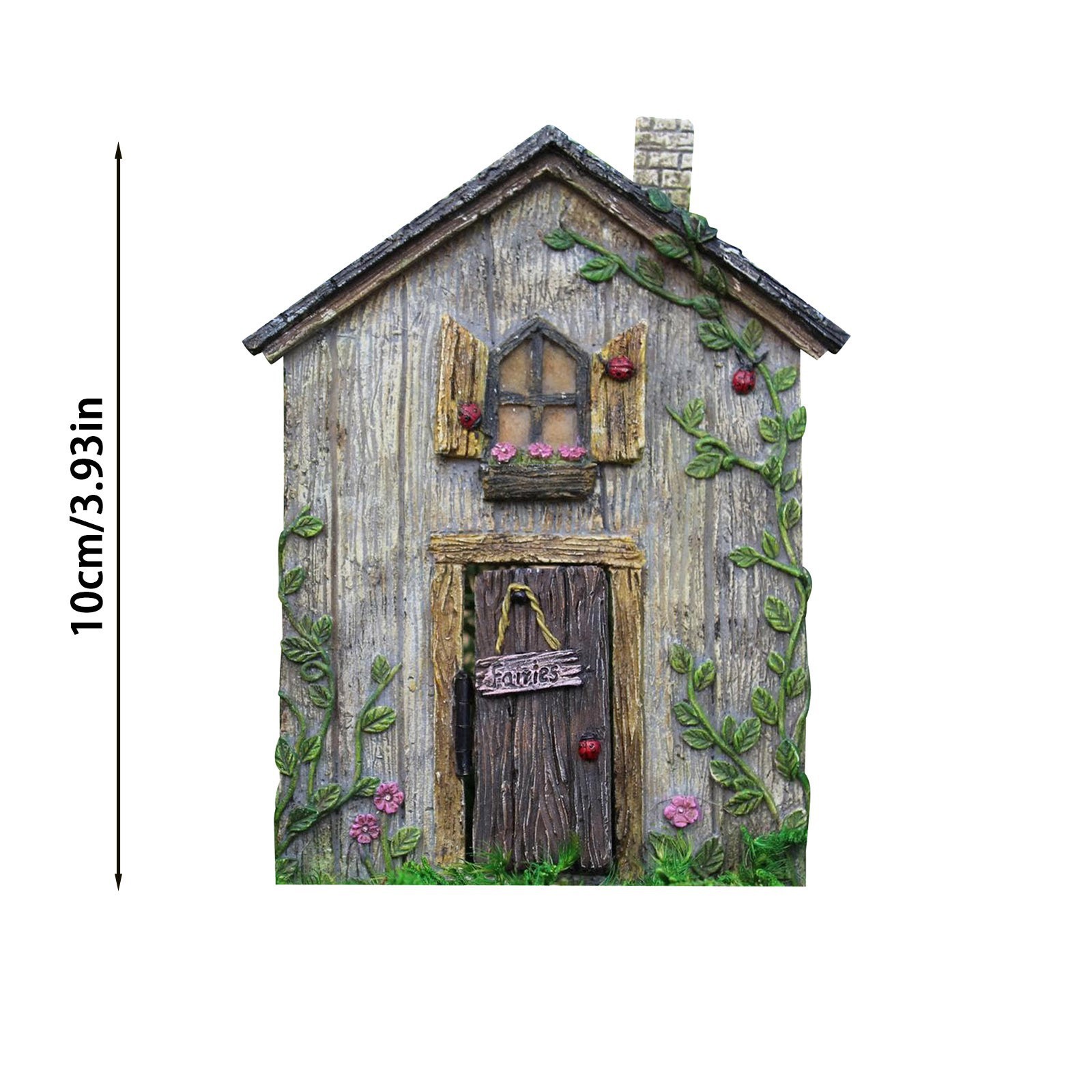 Cross-border Amazon fairy tale small wooden doors, wooden handicrafts, outdoor courtyard garden decorative micro-landscape ornaments pic 4