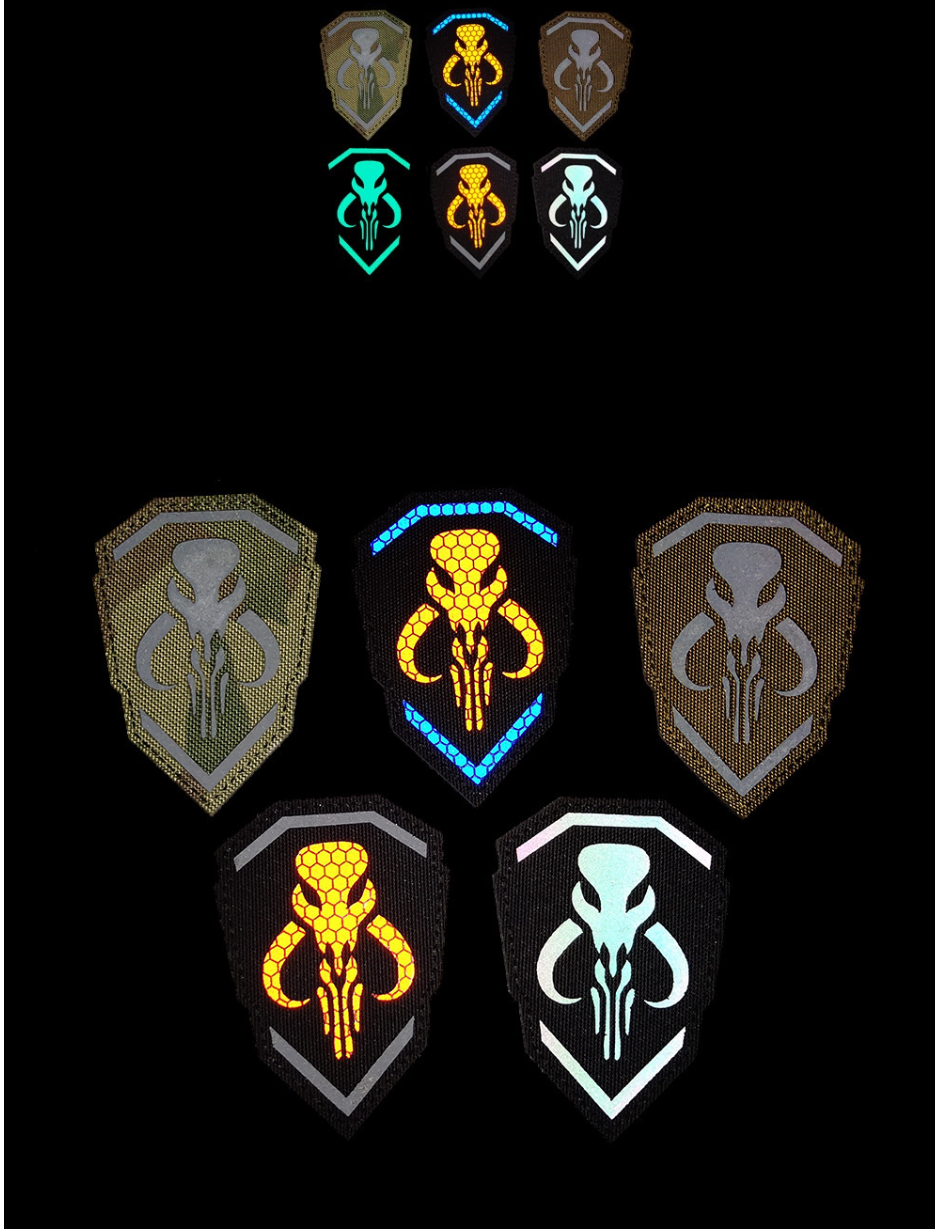 魔术贴星球大战曼达洛赏金猎人士章补丁贴反光贴章臂章IR徽章肩章详情12