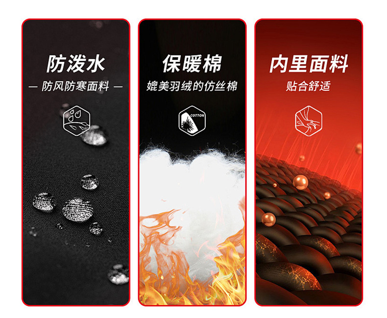 2024新款秋冬季款加厚连帽棉服情侣百搭休闲棉衣一件代发外套连帽详情4