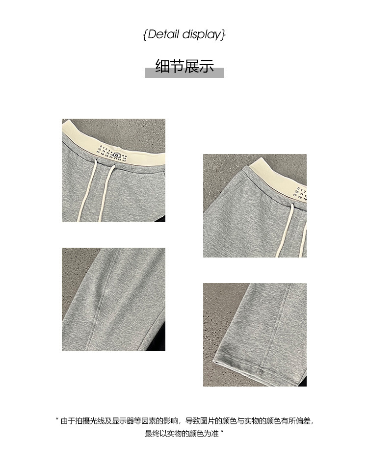 JVV SISTER十三行2024年夏季新款高腰拼接休闲直筒长裤女51938详情7