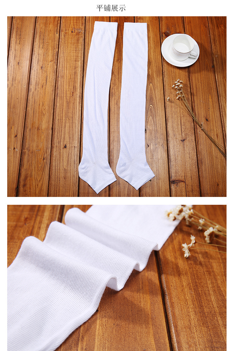 Spring and summer ultra-thin transparent sun protection thigh-high socks, knee-length knitted yoga, dance, cycling socks, air-conditioned room warmth and leg protection pic 33