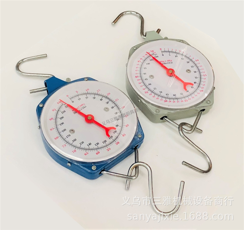 Commercial kilogram hanging scales, large mechanical pointer dial hook scales, 50 to 200kg spring scales for export pic 5