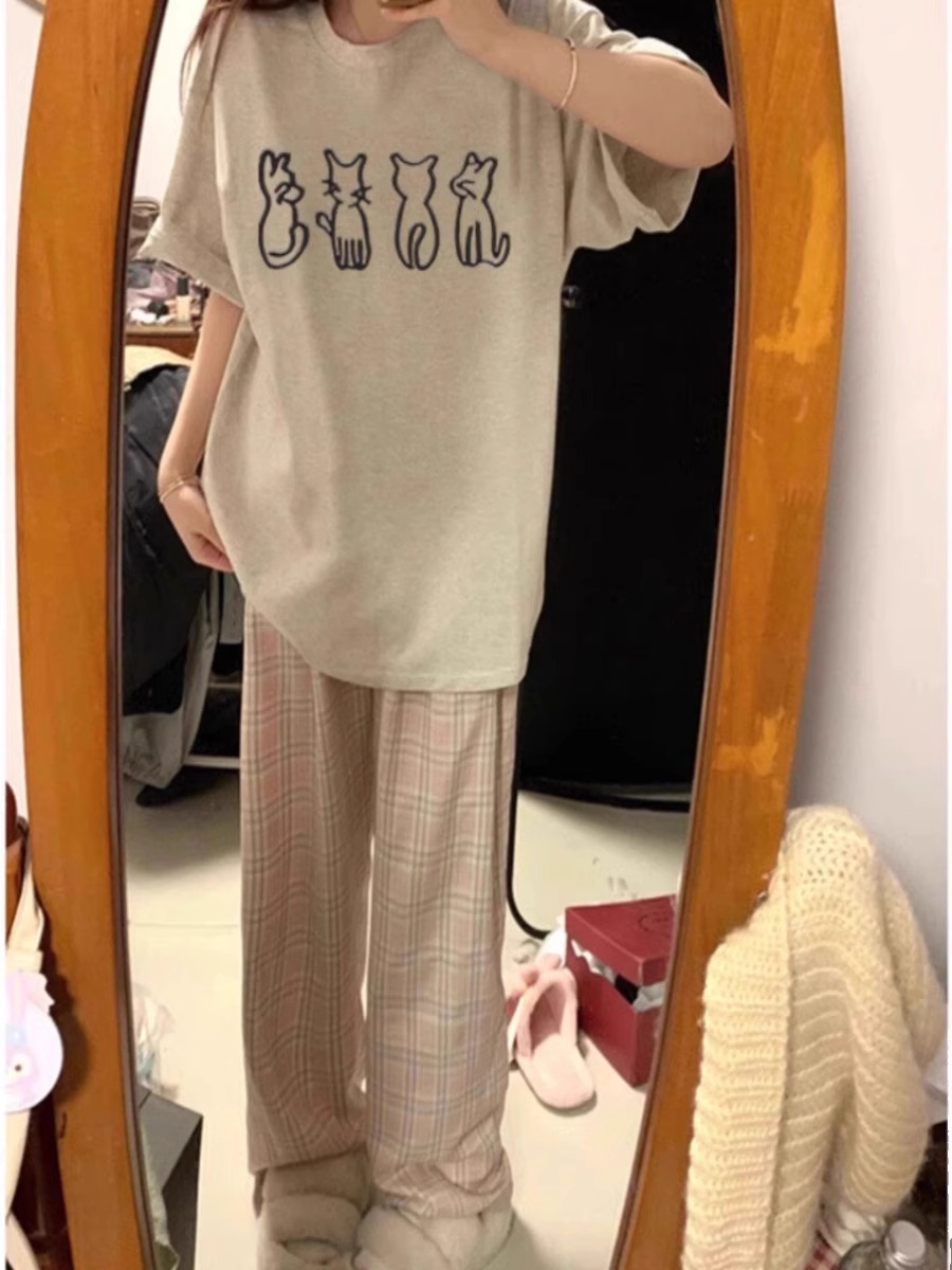 纯棉潮牌短袖T恤女夏季2025宽松设计感小众半袖复古美式上衣体恤详情4