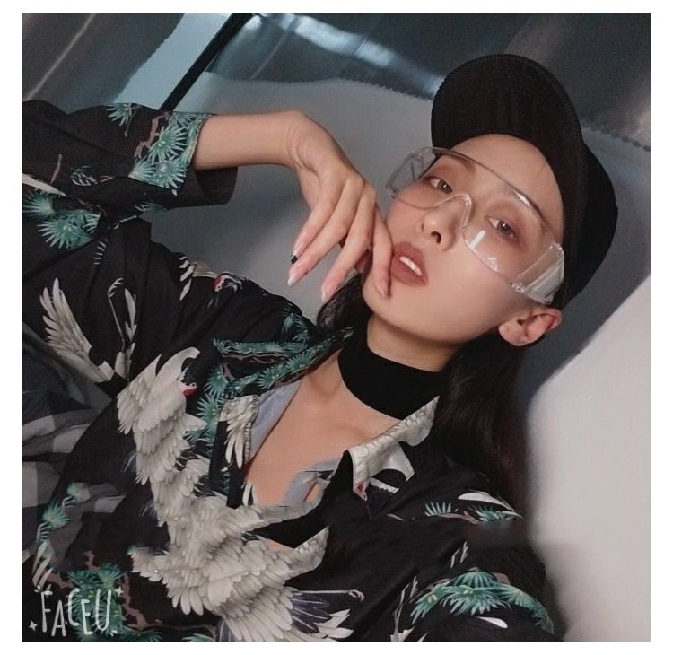 炫酷防飞溅防尘眼镜透明大框潮个性眼镜男女凹造型护目镜太阳镜详情8