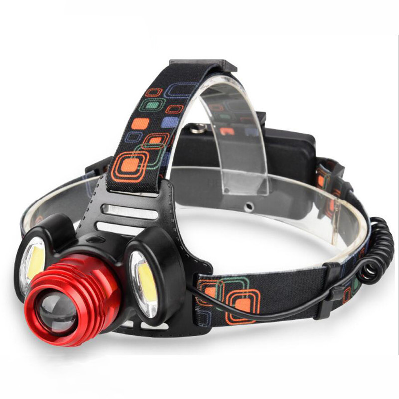 Strong headlight, fishing light, night fishing light, outdoor three-head LED long-range focusing, USB charging multi-functional headlight pic 13