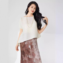 高档礼服三宅时尚连衣裙热卖新款法式收腰高弹褶皱气质优雅长裙子详情29