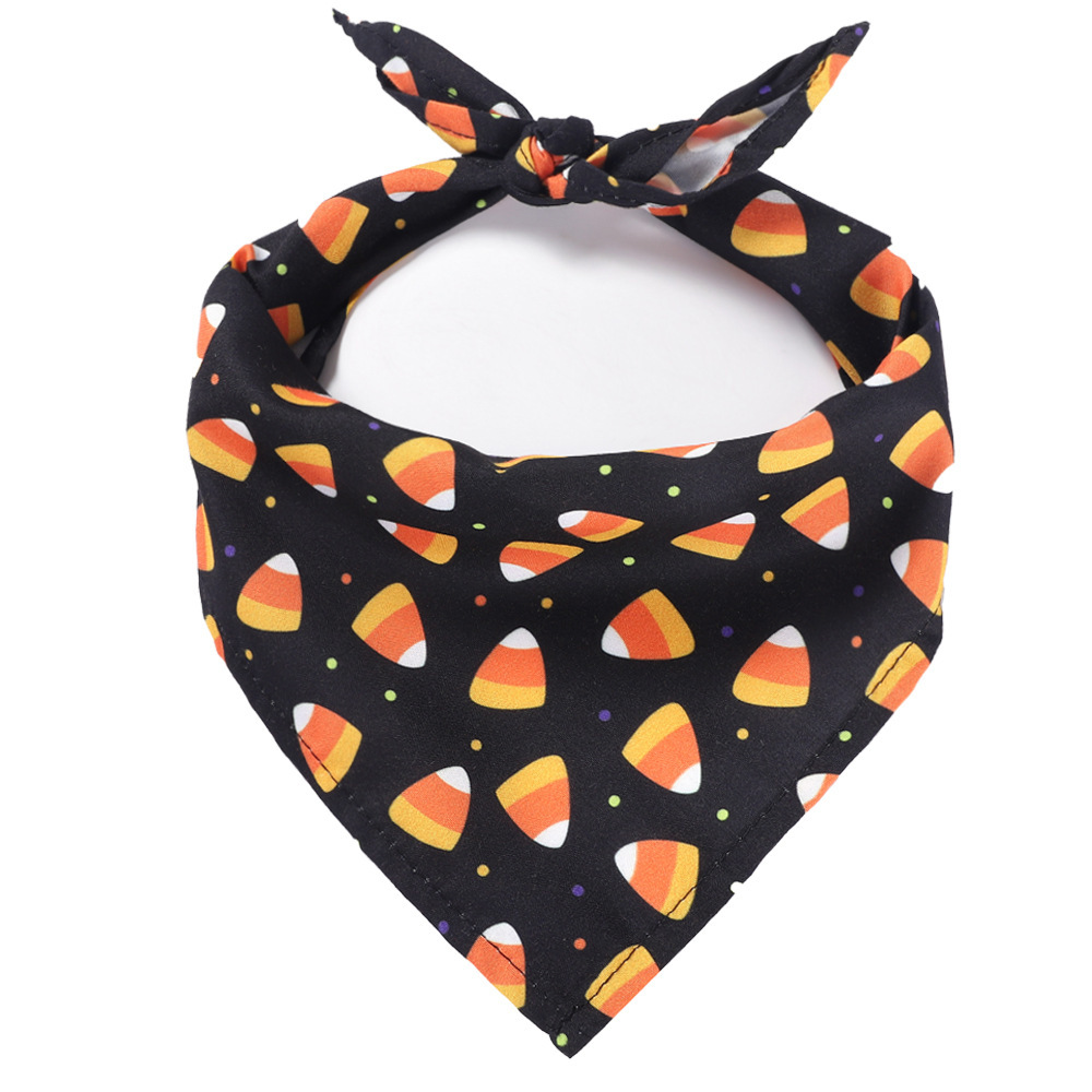 Pet scarf, Halloween pet saliva towel, cat decorative scarf, scarf, dog single-layer cute triangular scarf pic 6