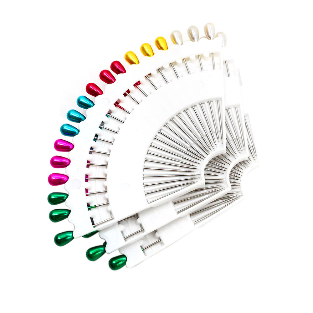 厂家批发多图案18枚扇形镀镍珠光针盘扇形针盘定位裁剪针详情6