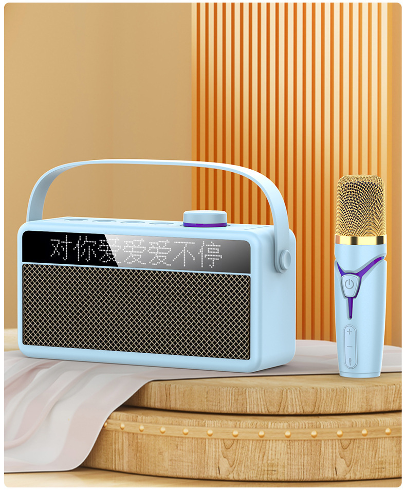 New 2024 smart Bluetooth speaker with lyrics display, outdoor home karaoke system with microphone pic 16