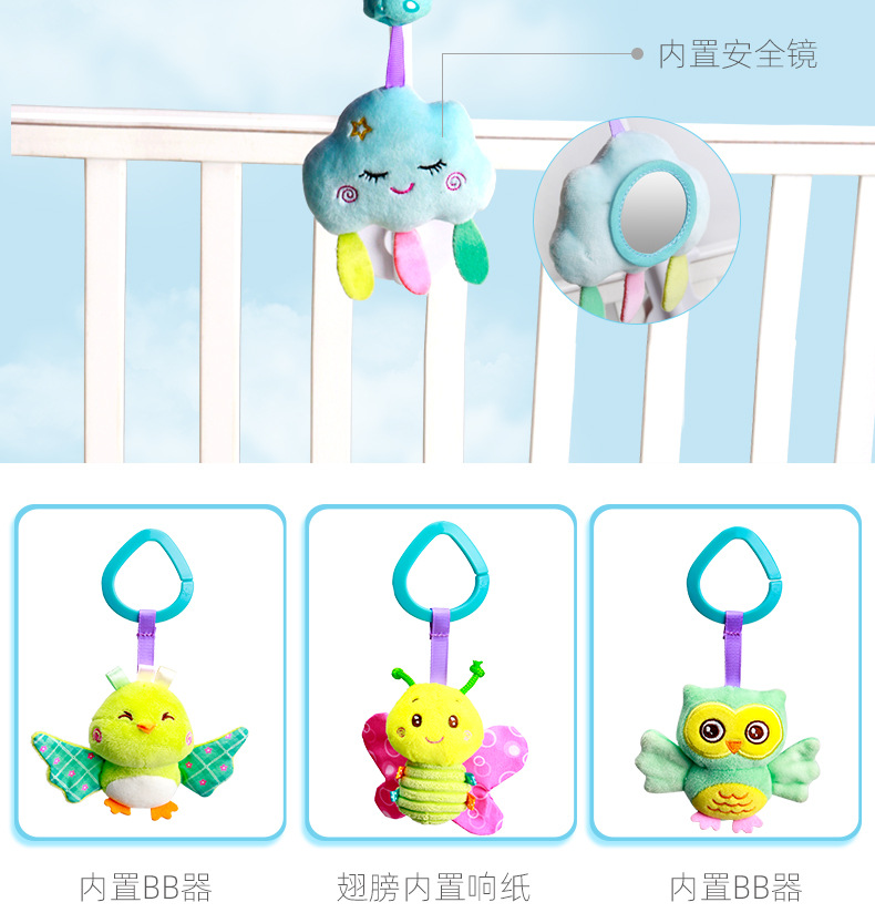 New baby crib bell toy for infants and toddlers aged 0-3, bedside music, rotating and ringing bells, a perfect comfort and soothing tool for kids pic 15