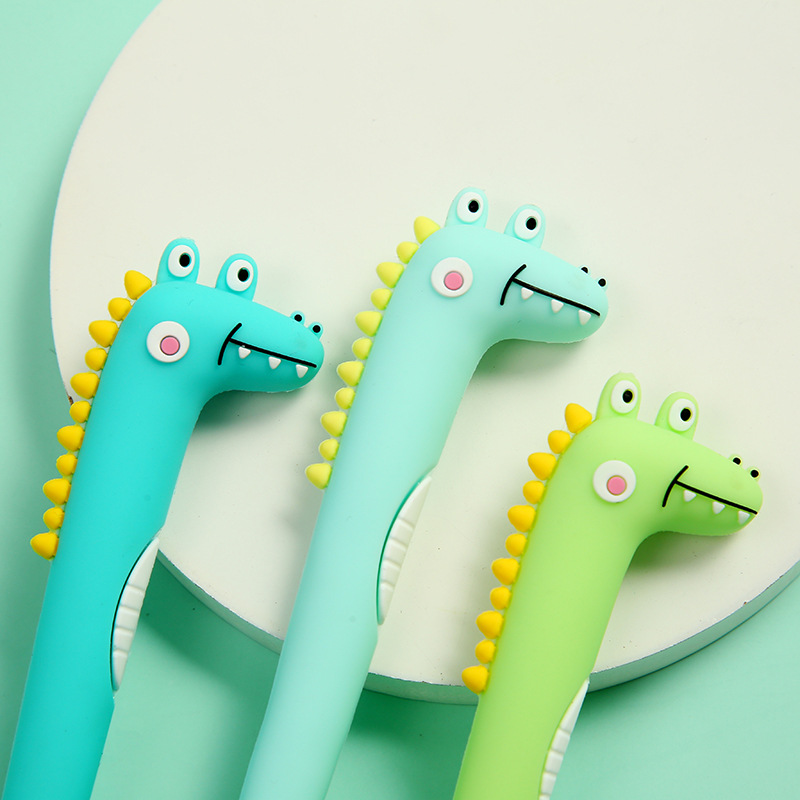 Dinosaur crocodile fun gel pen for students, simple, artistic, cute and creative, popular Korean version custom factory direct sales pic 8
