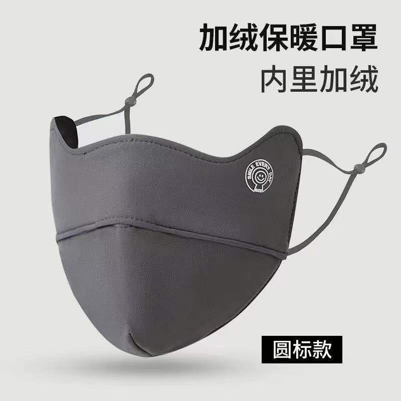 秋冬户外骑行双层加绒保暖防风防寒透气显瘦护眼角男女3D立体口罩详情10