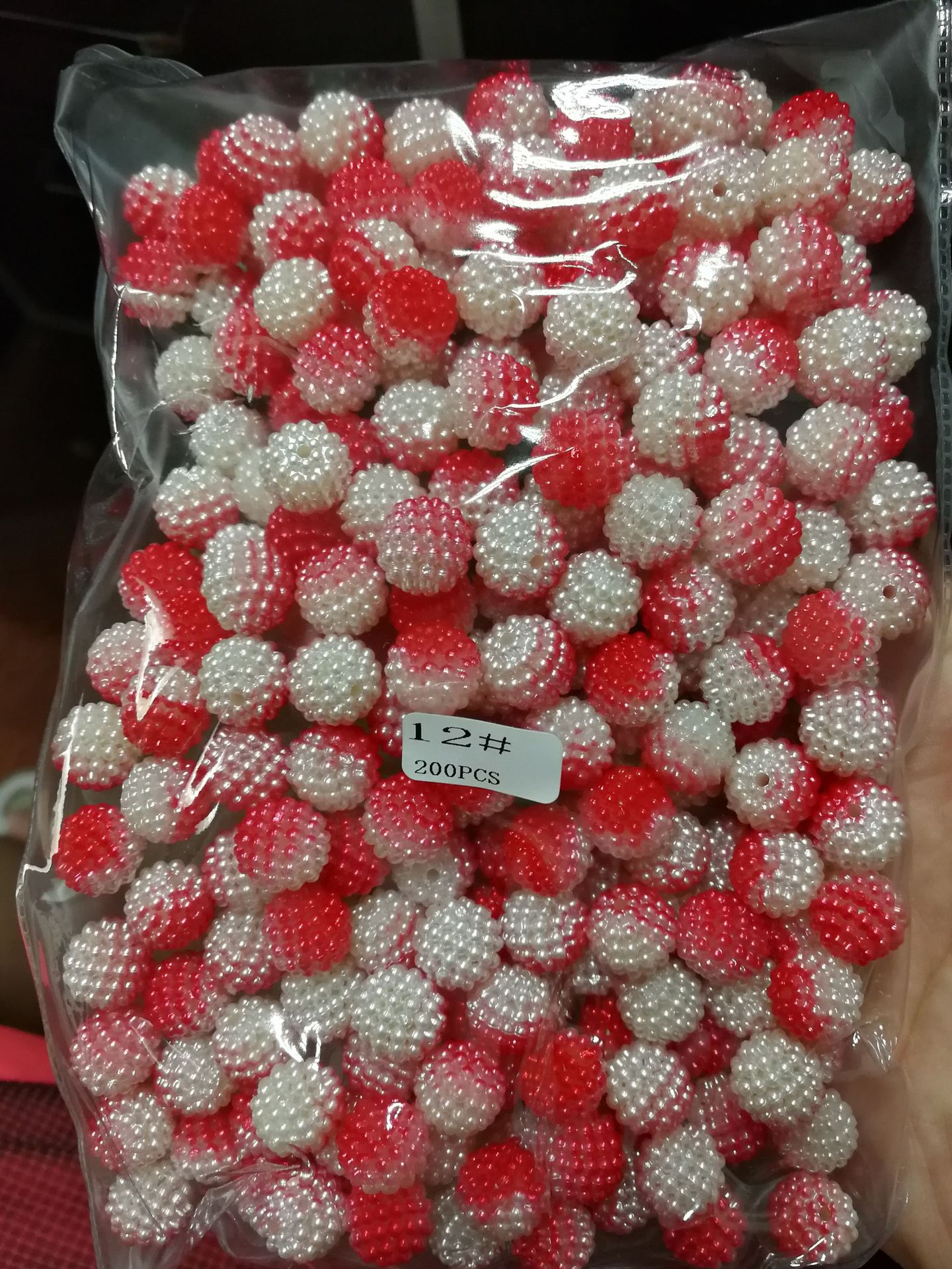 ABS imitation pearl multicolored perforated bayberry balls DIY clothing accessories, emerging products from Japan and South Korea pic 10