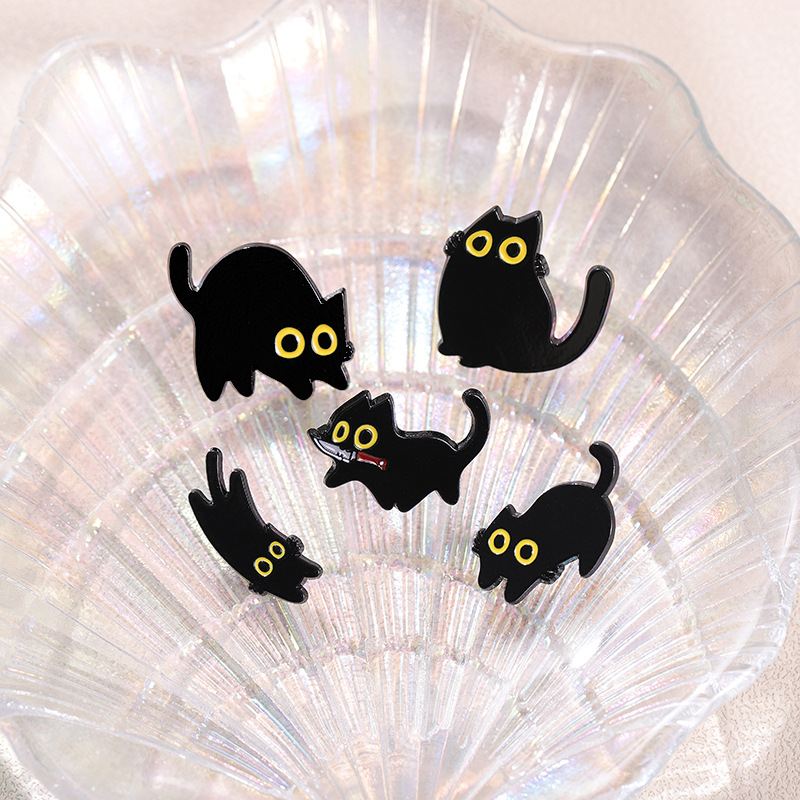 黑猫主题胸针 个性创意配饰 其他分类收藏品 时尚装饰品 独特设计礼品详情14