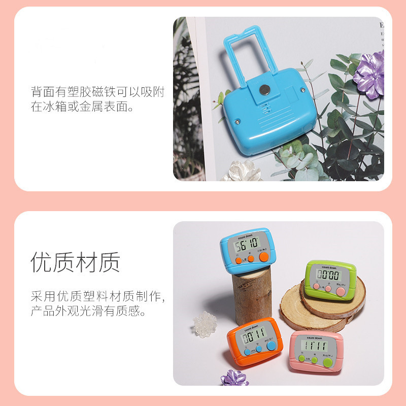Mini electronic timer, kitchen timer, baking reminder, forward countdown timer pic 10