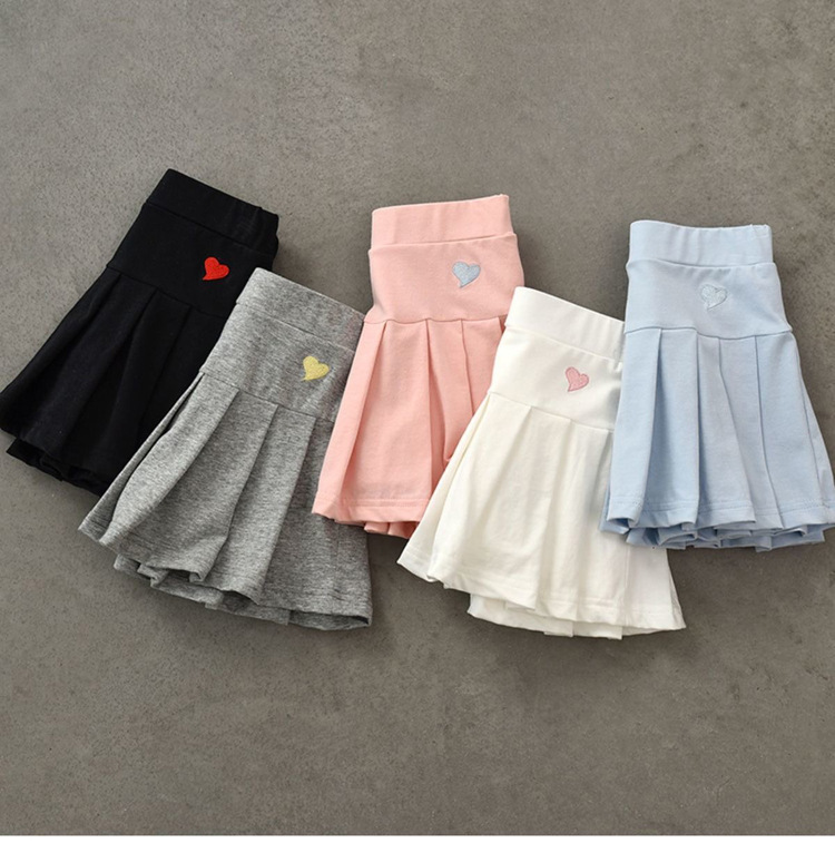 Niñas nuevo estilo versátil falda plisada pantalones vestido de verano para niños con pantalones de seguridad estilo fino falda de medio tamaño para niños pic 5